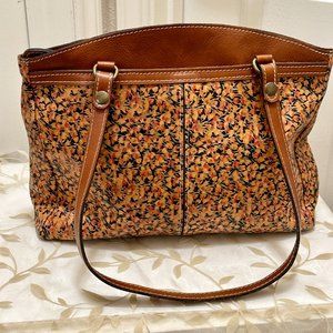 Floral Brown Shoulder Bag